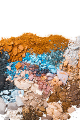 Image showing crushed eyeshadows