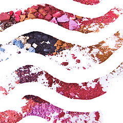 Image showing crushed eyeshadow