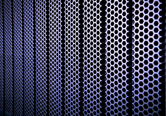 Image showing abstract metallic grid