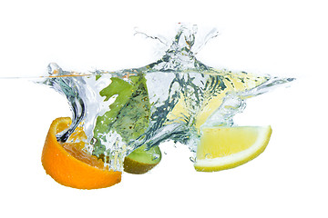 Image showing fruit splashing