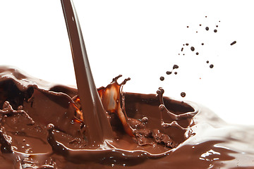 Image showing pouring chocolate