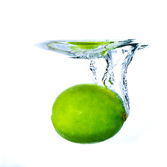 Image showing lime splashing