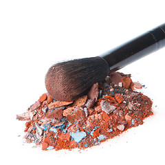 Image showing crushed eyeshadows