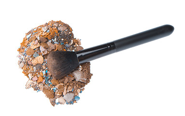 Image showing crushed eyeshadows