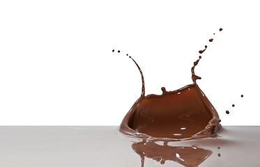 Image showing chocolate splash