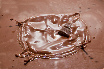 Image showing chocolate splash