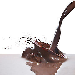 Image showing pouring chocolate