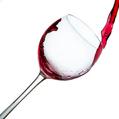 Image showing pouring red wine 