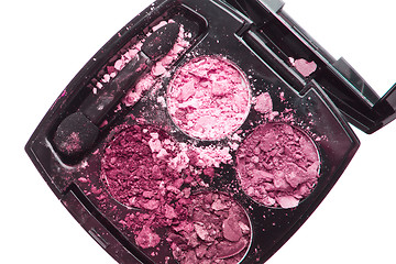 Image showing crushed compact eyeshadows