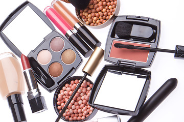 Image showing set of cosmetic makeup products