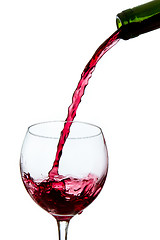 Image showing pouring red wine 