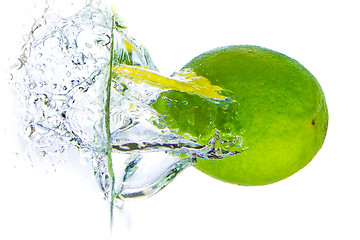 Image showing lime splashing