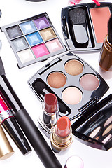 Image showing set of cosmetic makeup products