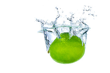 Image showing lime splashing