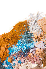 Image showing crushed eyeshadows