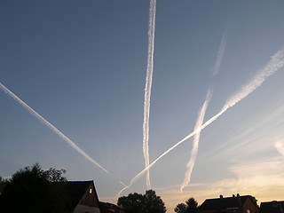 Image showing magic vapor trail