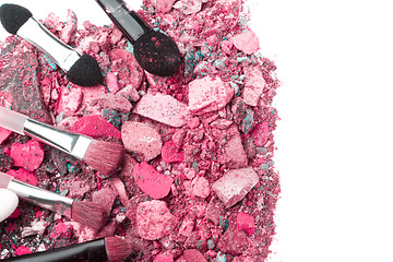 Image showing crushed eyeshadows