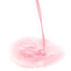 Image showing strawberry milk splash