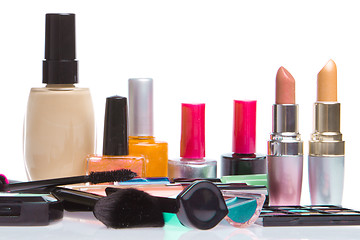 Image showing set of cosmetic products