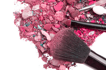 Image showing crushed eyeshadows