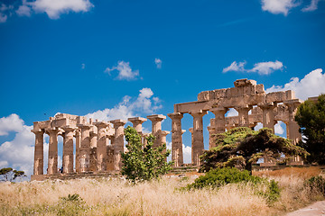 Image showing Greek temple in Selinunte