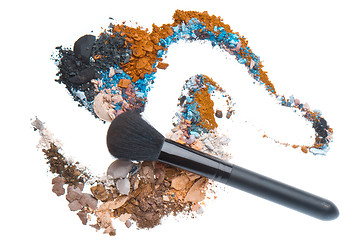 Image showing crushed eyeshadows