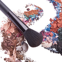 Image showing crushed eyeshadows