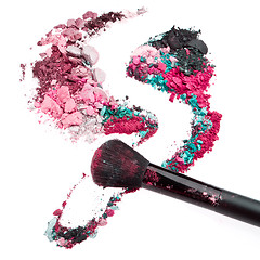 Image showing crushed eyeshadows