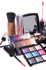 Image showing set of cosmetic makeup products