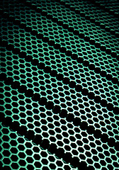 Image showing abstract metallic grid