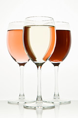 Image showing three wine glasses