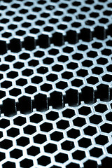 Image showing abstract metallic grid