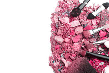 Image showing crushed eyeshadows