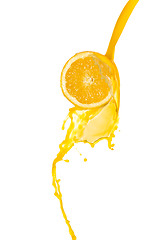 Image showing orange juice splash