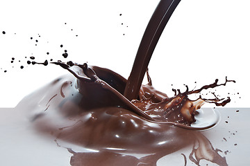 Image showing pouring chocolate