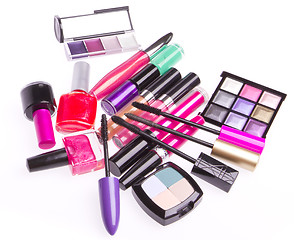 Image showing set of cosmetic products