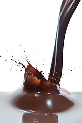 Image showing pouring chocolate