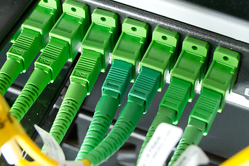 Image showing optic fiber hub