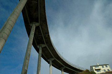 Image showing modern arch bridge 