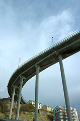 Image showing modern arch bridge 