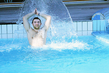 Image showing man in the wellness area