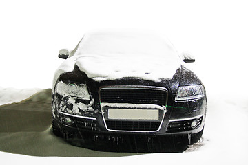 Image showing car on the winter road