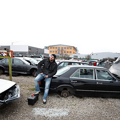 Image showing car recycling