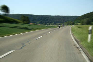 Image showing biker on the road