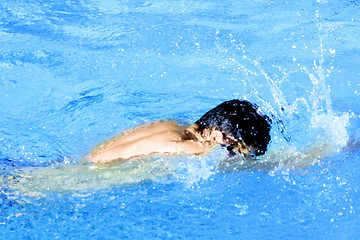 Image showing active swimmer