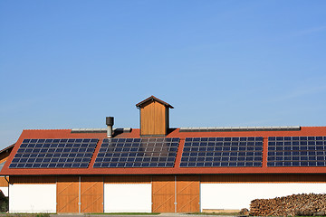 Image showing solar panel on the roof