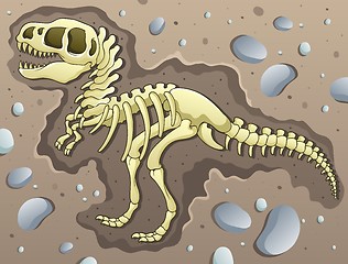 Image showing Tyrannosaurus excavation site