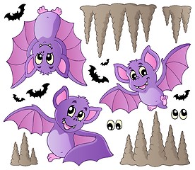 Image showing Cartoon bats collection