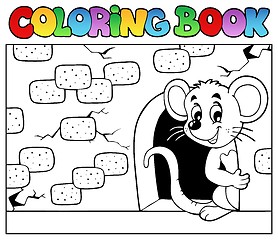 Image showing Coloring book with mouse 3