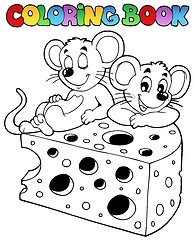 Image showing Coloring book with mouse 1